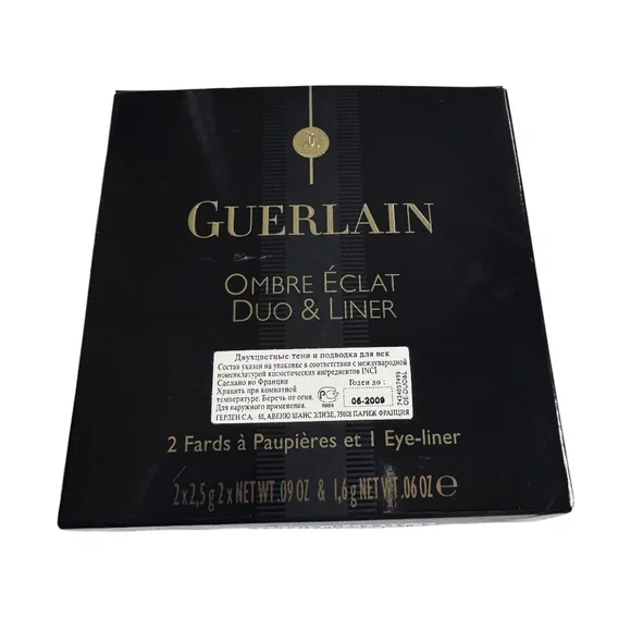 GUERLAIN Ombre Éclat Duo & Liner Eyeshadow Palette L’Heure Fumée 380 New - Picture 6 of 11